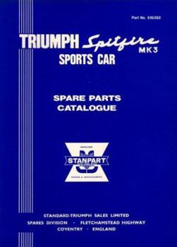 Paperback Triumph Spitfire Mk 3 Parts Catalog Book