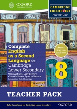 Paperback Complete English as a Second Language for Cambridge Secondary 1 Teacher Pack 8 & CD Book