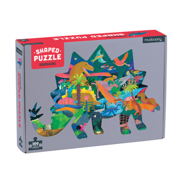 Misc. Dinosaurs 300 Piece Shaped Scene Puzzle Book