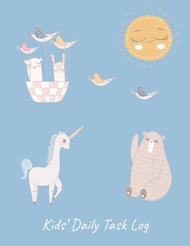 Paperback Kids' Daily Task Log: Childrens Responsibility Checklist Book