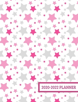 Paperback 2020-2022 Planner: 3 Year Planner - 36 Month Calendar Planner Diary for Next Three Years With Notes For Women And Girls - Pink Stars (8.5 Book