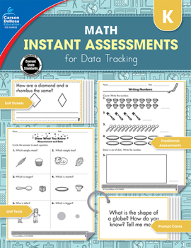 Paperback Instant Assessments for Data Tracking, Grade K: Math Book