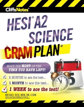 Paperback CliffsNotes HESI A2 Science Cram Plan Book