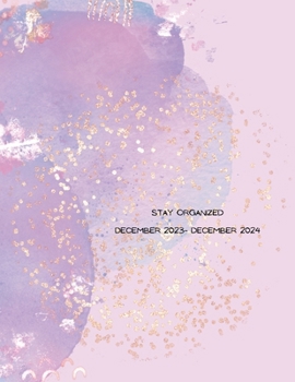 Paperback Stay Organized Planner: Monthly & Weekly Planner Book