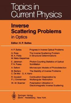 Paperback Inverse Scattering Problems in Optics Book