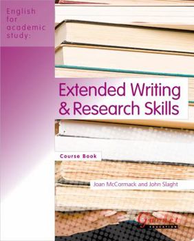 Paperback Extended Writing and Research Skills: Course Book (English for Academic Study) Book