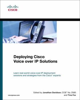 Hardcover Deploying Cisco Voice Over IP Solutions Book