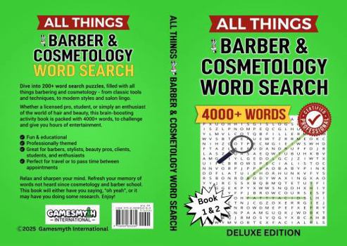 All Things Barber & Cosmetology Word Search: Certified Professional, (Deluxe Edition) 6x9, 341 pages