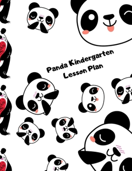 Paperback Panda Kindergarten Lesson Plan: A cute panda lesson planner \organizer for kids Book