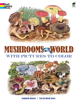 Paperback Mushrooms of the World with Pictures to Color Book