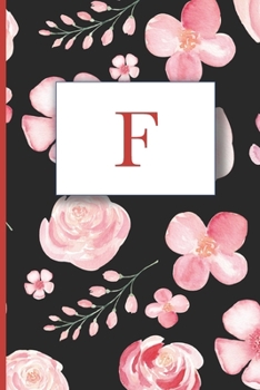 Paperback Monogrammed Journal Notebook - Letter F: Journal Notebook Book