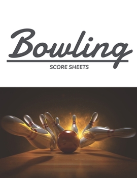 Paperback Bowling Score Sheets: Bowling Score Record for 5 players perfect for League Bowlers, white record player for Bowling Record Year Books, Pads Book