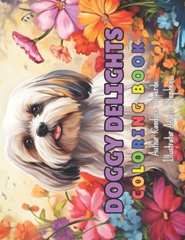 Paperback Doggy Delights Coloring Book: Popular Dog Breeds Book