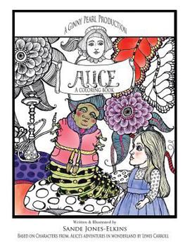 Paperback Alice: a coloring book for adults Book