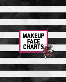 Paperback Makeup Face Charts: Professional Makeup Artists Blank Workbook & Personal Practice Book