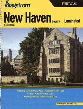 Spiral-bound Hagstrom New Haven County, Connecticut Laminated Street Atlas Book