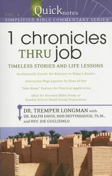 Paperback 1 Chronicles Thru Job: Timeless Stories and Life Lessons Book
