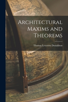 Paperback Architectural Maxims and Theorems Book