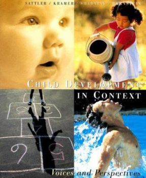 Paperback Child Development in Context: Voices and Perspectives Book