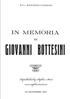 Paperback In Memoria di Giovanni Bottesini [Italian] Book