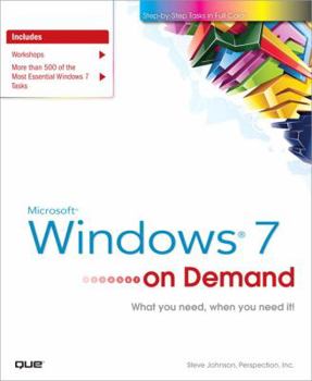 Paperback Microsoft Windows 7 on Demand Book