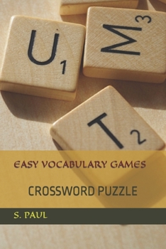 Paperback Easy Vocabulary Games: Crossword Puzzle Book