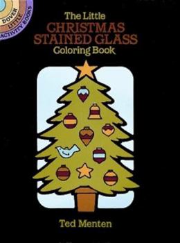 Paperback The Little Christmas Stained Glass Coloring Book