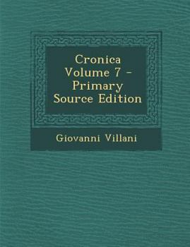 Paperback Cronica Volume 7 - Primary Source Edition [Italian] Book