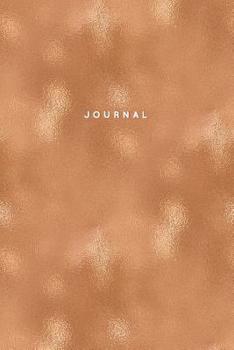 Paperback Journal: Luxury Rose Gold Notebook: 120-Page Lined - Sparkly Glitter Effect Book