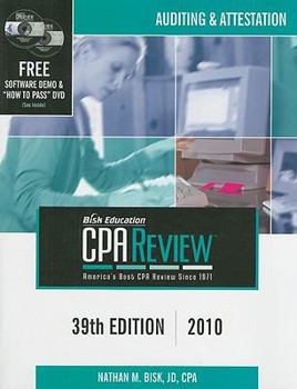 Paperback Bisk Comprehensive Exam Review: Auditing & Attestation Book