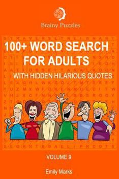 Paperback 100+ Word Search for Adults: With Hidden Hilarious Quotes Book