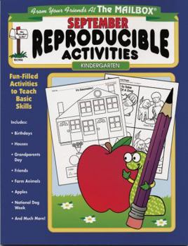 Paperback September Reproducible Activities, Kindergarten [Paperback] by Angie Kutzer Book