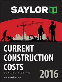Paperback Saylor Current Construction Costs 2016 Book