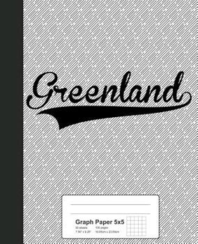 Paperback Graph Paper 5x5: GREENLAND Notebook Book