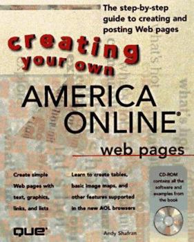 Paperback Creating Your Own America Online Web Pages Book