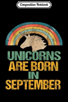 Composition Notebook: Libra September Unicorn Vintage Birthday Virgo Journal/Notebook Blank Lined Ruled 6x9 100 Pages