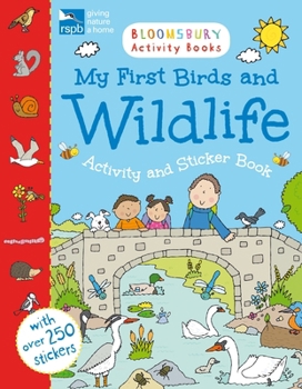 Paperback Rspb My First Birds and Wildlife Activity and Sticker Book