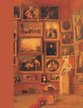Paperback Notebook: Large 8.5 X 11 - Blank White Pages - Louvre Art Paintings Matte Cover - Journal, Notebook, Diary, Sketchbook Book