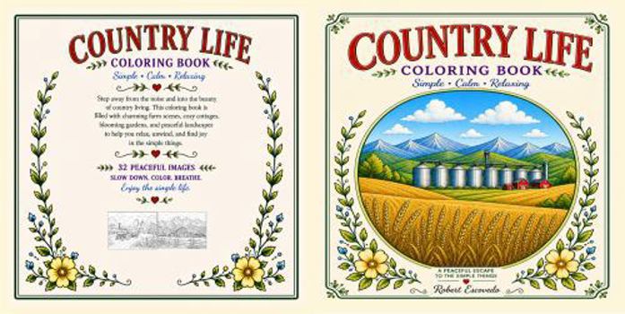 Paperback Country Life Coloring Book