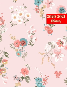 Paperback 2020-2021 Planner: Pretty Weekly & Monthly Planner with Calendar - Personal Journal Week Planners & Goal Planner Organizer Book