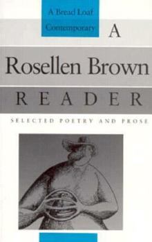Paperback A Rosellen Brown Reader: Selected Poetry and Prose Book