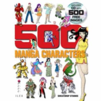 Paperback 500 Manga Figures: A Complete Clip Art Library of Professionally Drawn Manga Art. Hayden Scott-Baron Book