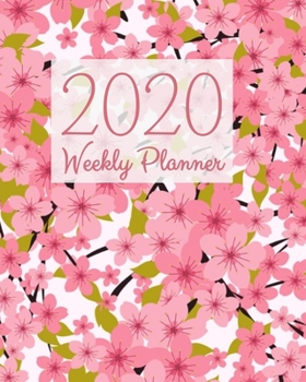 2020 Weekly Planner: Cherry Blossoms Small Size Easy To Carry Two Page A Week Planner Calendar