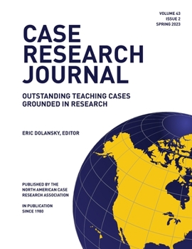 Paperback Case Research Journal: 43(2): Outstanding Teaching Cases Grounded in Research Book
