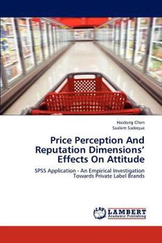 Paperback Price Perception And Reputation Dimensions' Effects On Attitude Book