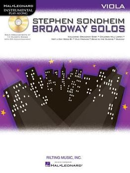 Paperback Stephen Sondheim - Broadway Solos: Viola Book