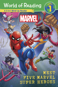Paperback World of Reading: Meet Five Marvel Super Heroes Book