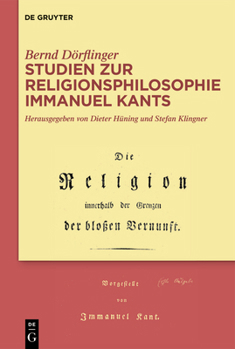 Hardcover Studien Zur Religionsphilosophie Immanuel Kants [German] Book