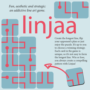 Board Game Linjaa: Fun, Aesthetic and Strategic: An Addictive Line Art Game Book