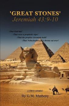 Paperback 'GREAT STONES' Jeremiah 43: 9-10 Book